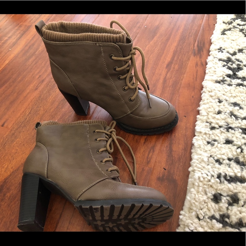 Taupe Ankle Booties